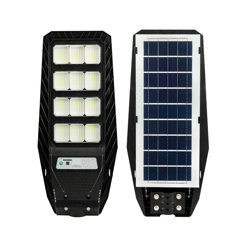 Lampa Solara 12 COB cu Senzor de Miscare JORTAN, Panou solar incorporat