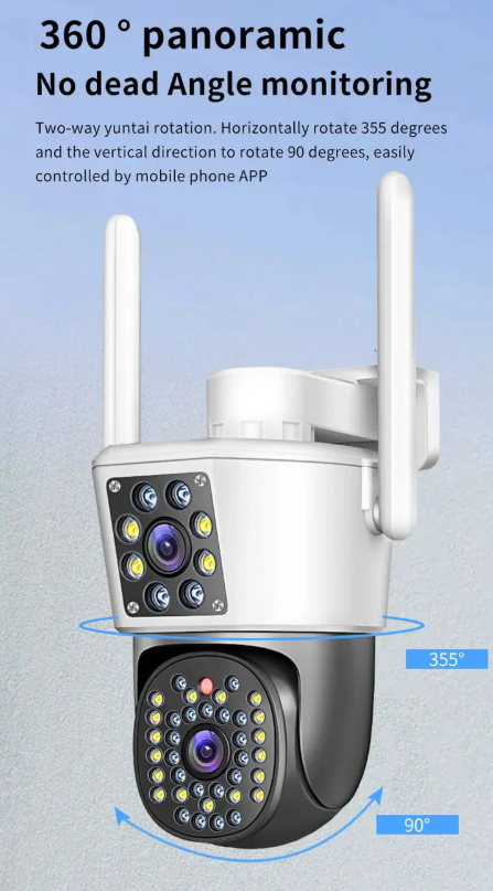 Camera Dubla WiFi JORTAN 8293 , Full HD + CARD CADOU