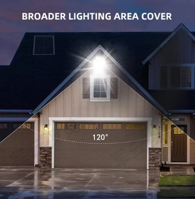 Proiector solar puternic JORTAN® de 500W, LED-uri SMD, panou solar si telecomanda, IP66