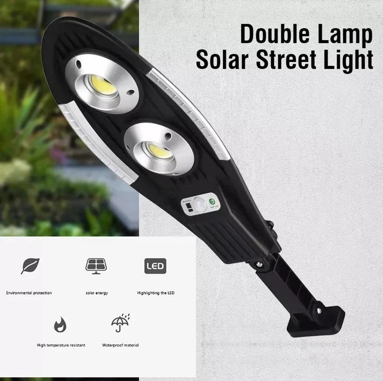 Lampa Solara 2 COB cu Senzor de Miscare JORTAN, Panou solar incorporat