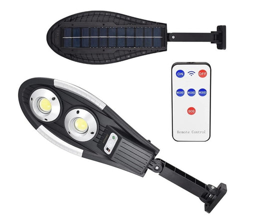 Lampa Solara 2 COB cu Senzor de Miscare JORTAN, Panou solar incorporat