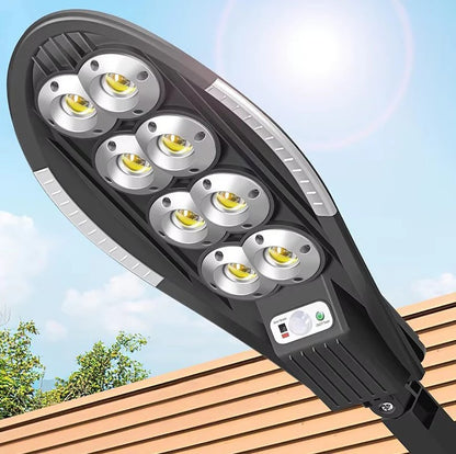 Lampa Solara 8 COB cu Senzor de Miscare JORTAN, Panou solar incorporat