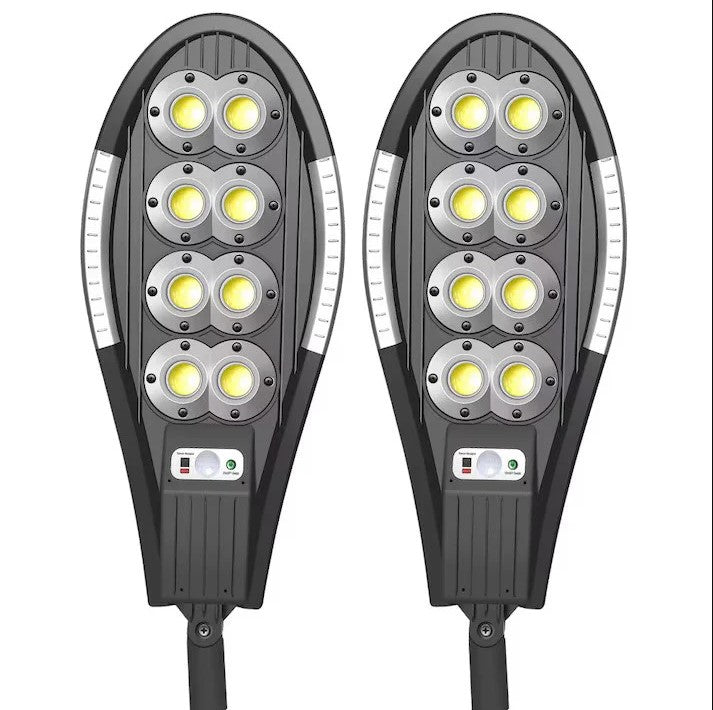 Lampa Solara 8 COB cu Senzor de Miscare JORTAN, Panou solar incorporat
