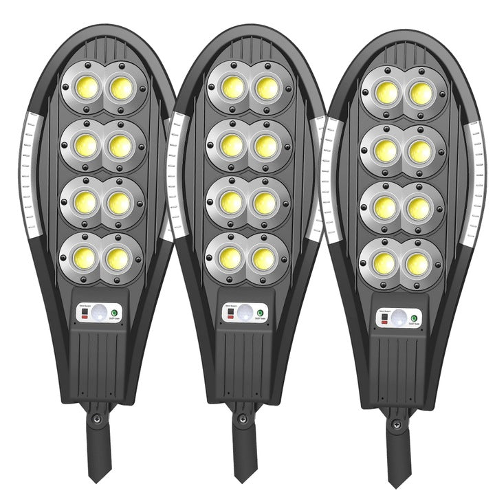 Lampa Solara 8 COB cu Senzor de Miscare JORTAN, Panou solar incorporat
